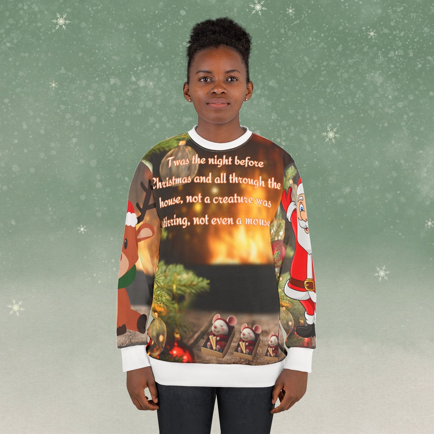 Twas the Night Before Christmas - All Over Print - Ugly Christmas Sweater