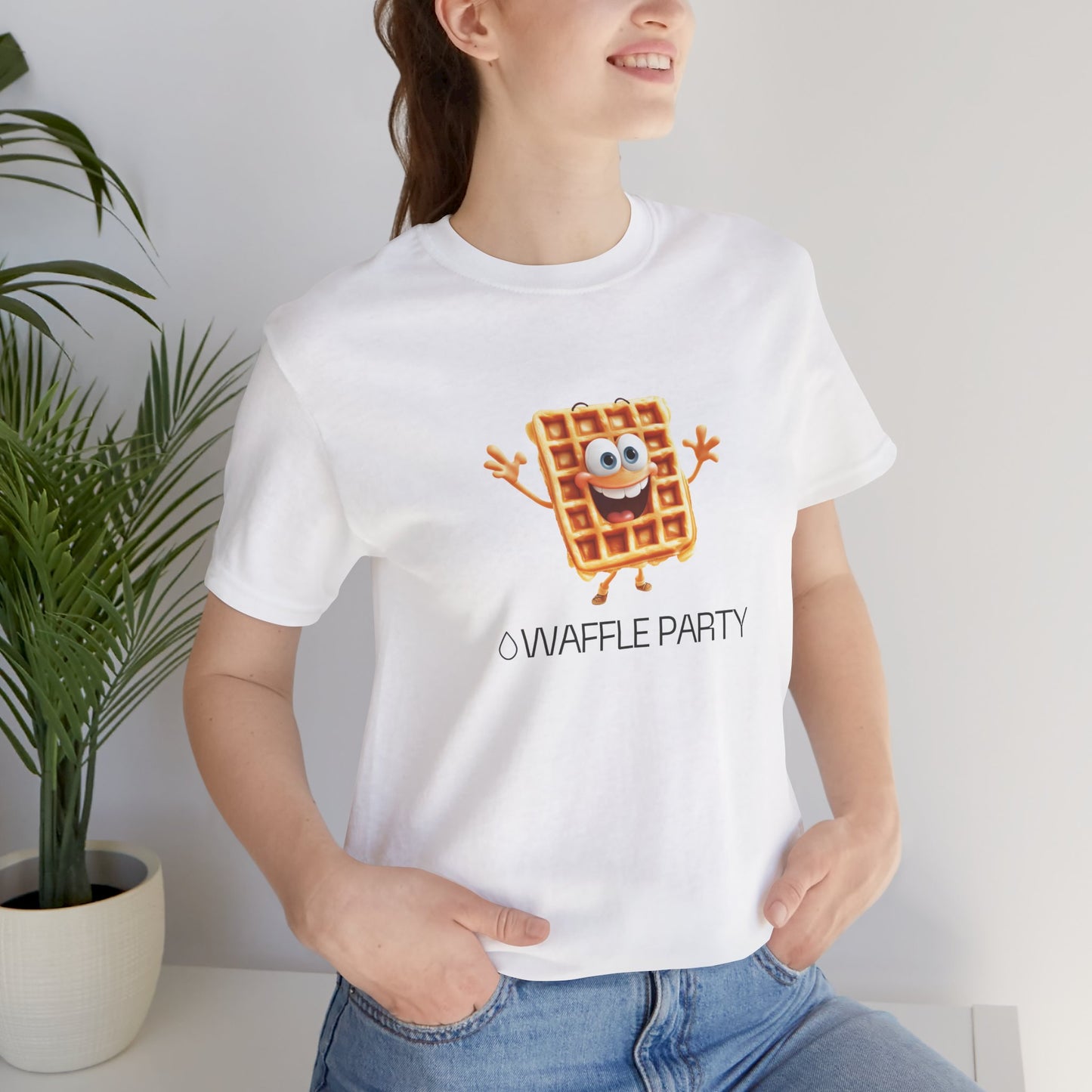 Severance-inspired Waffle Party T-Shirt (Light)