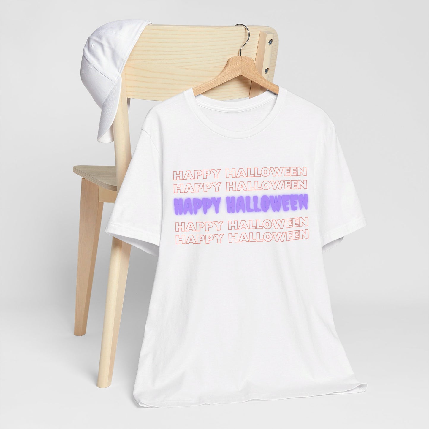 Happy Halloween Repeating Greeting T-shirt