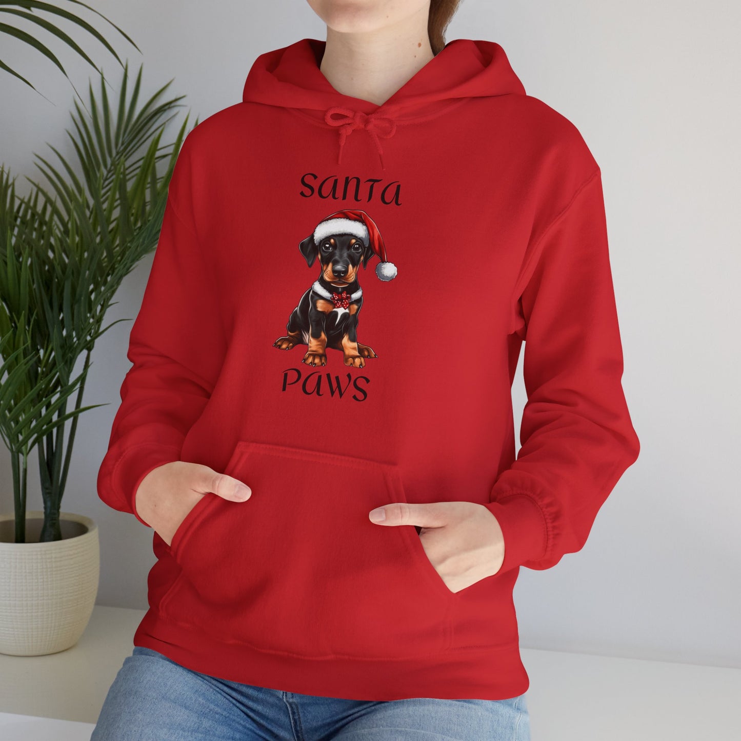 Santa Paws - Min Pin - Christmas Hoodie