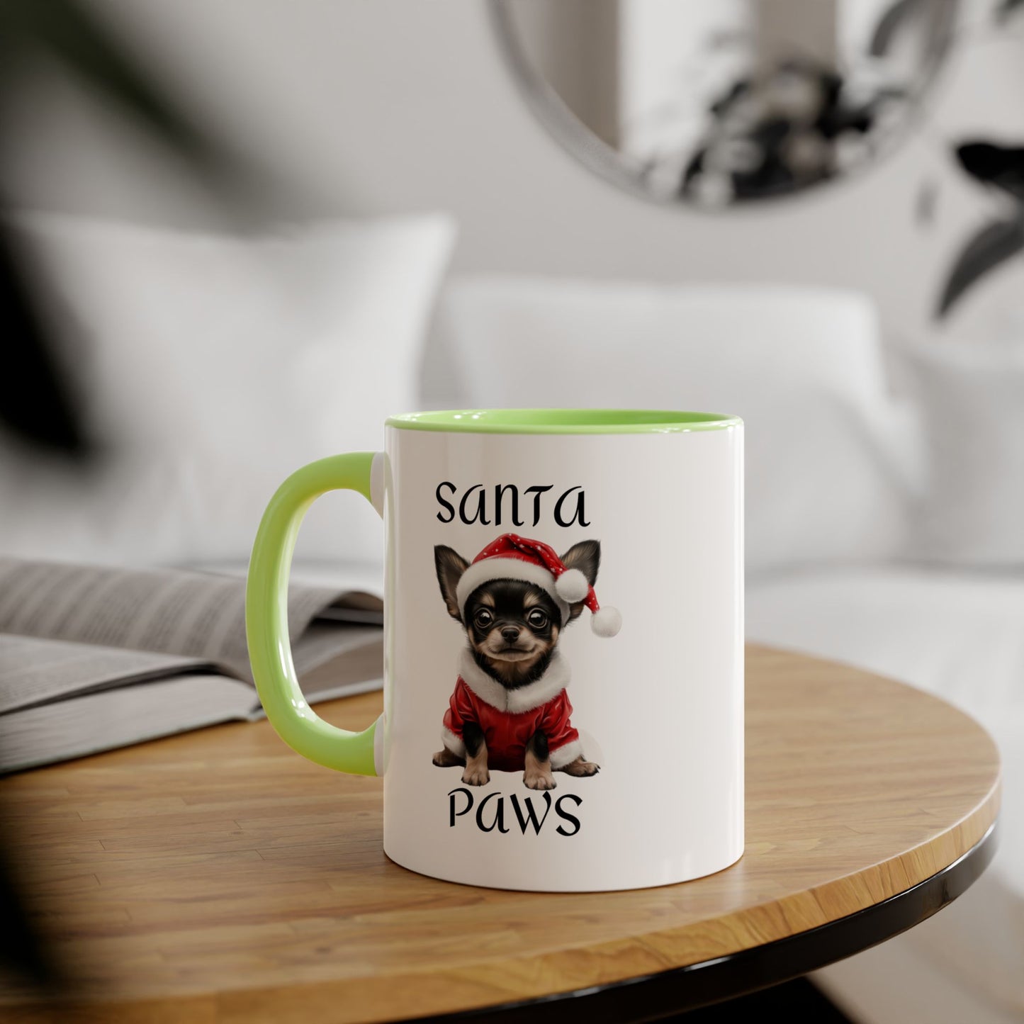 Christmas Santa Paws Mugs - Chihuahua