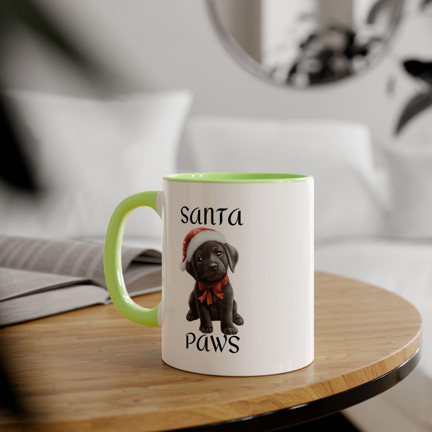 Christmas Santa Paws Mugs - Black Lab