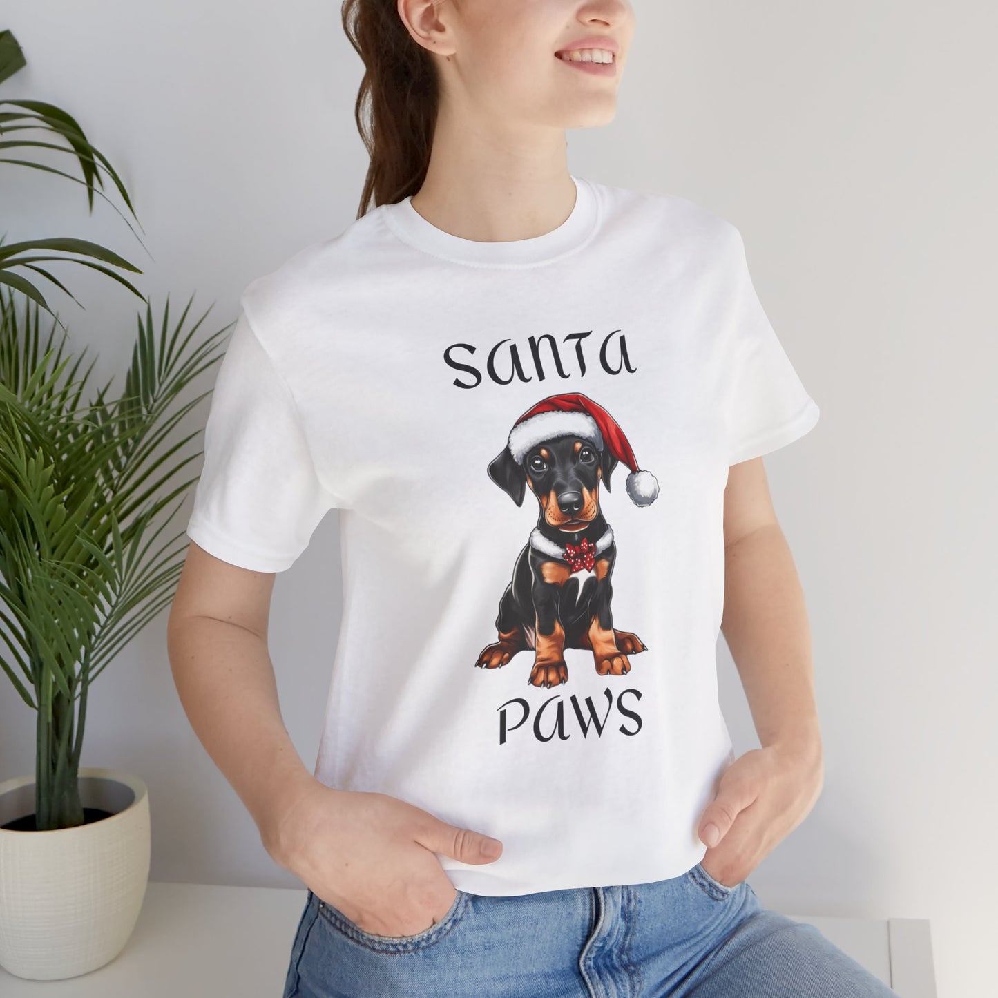 Santa Paws - Min Pin - Christmas T-shirt