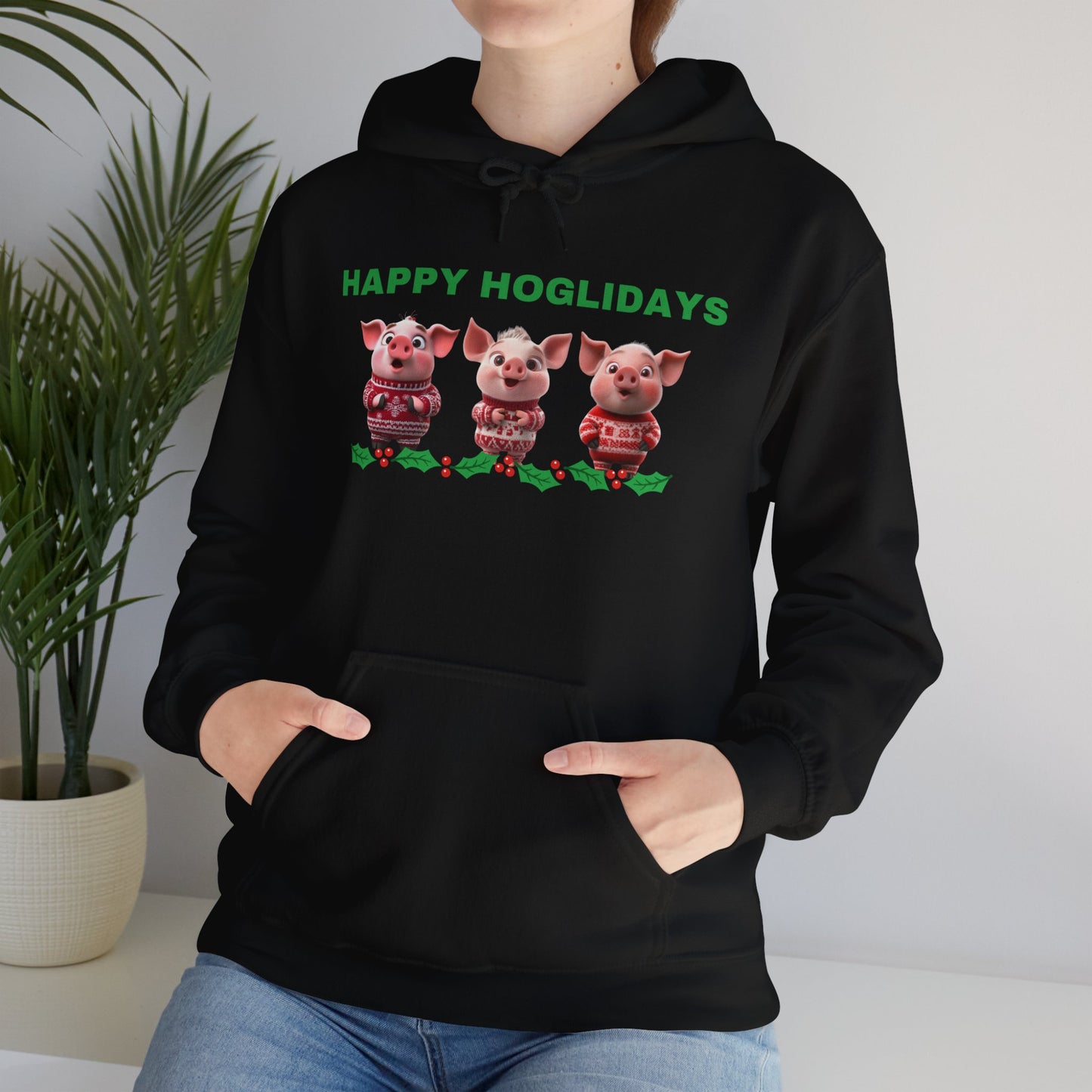 Happy Hog-lidays - Christmas Hoodie