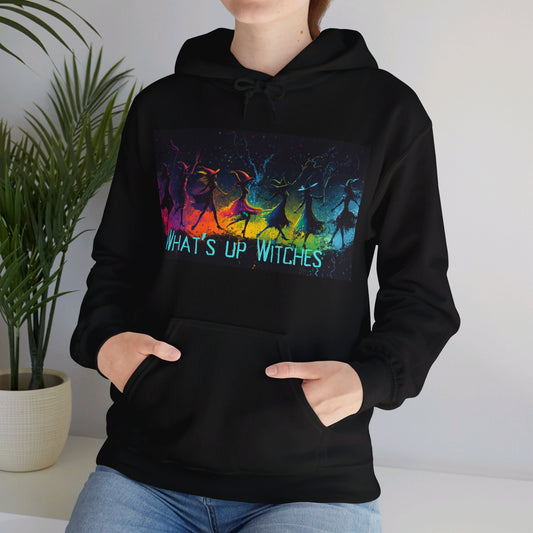 What's up Witches? Cozy hoodie for Halloween!