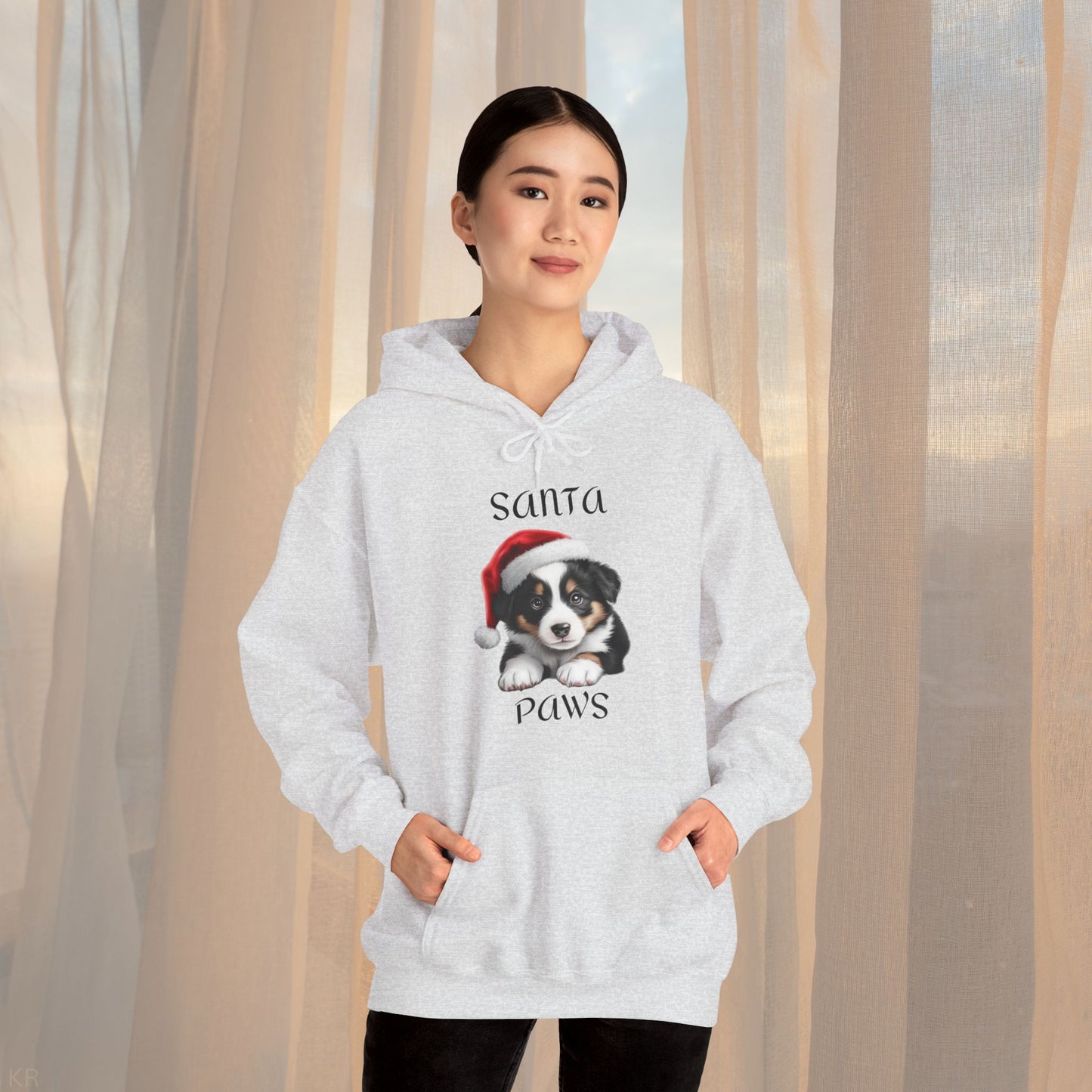 Santa Paws - Collie - Christmas Hoodie