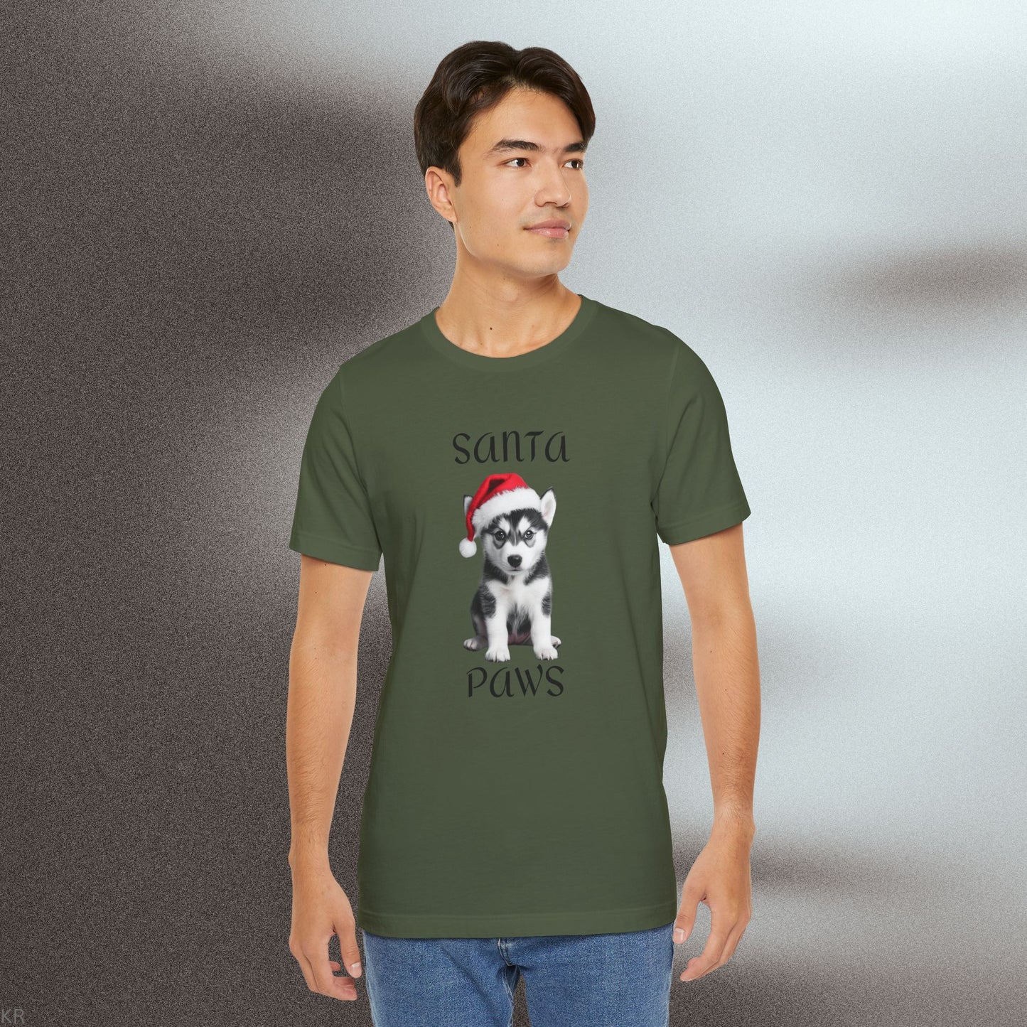 Santa Paws - Husky - Christmas T-shirt