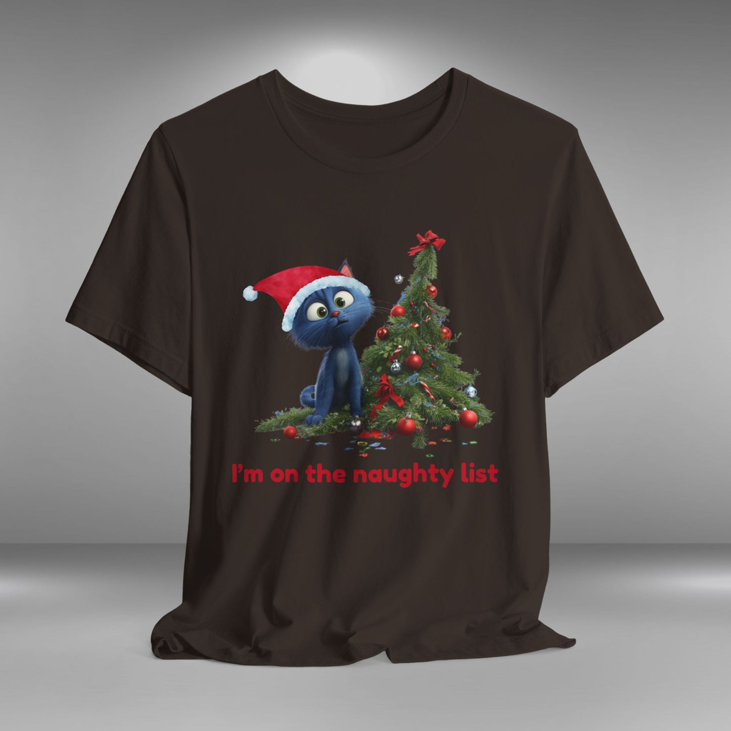 I'm on the Naughty List (Kitten) - Christmas T-shirt