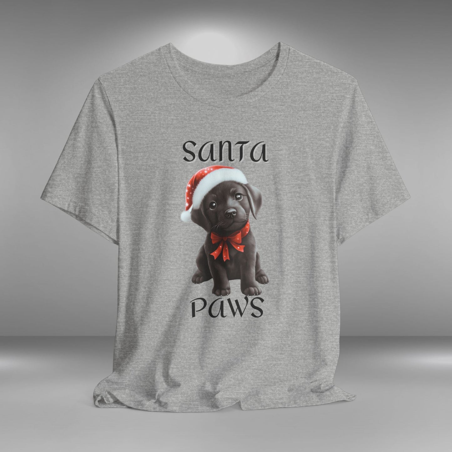 Santa Paws - Black Lab - Christmas T-shirt