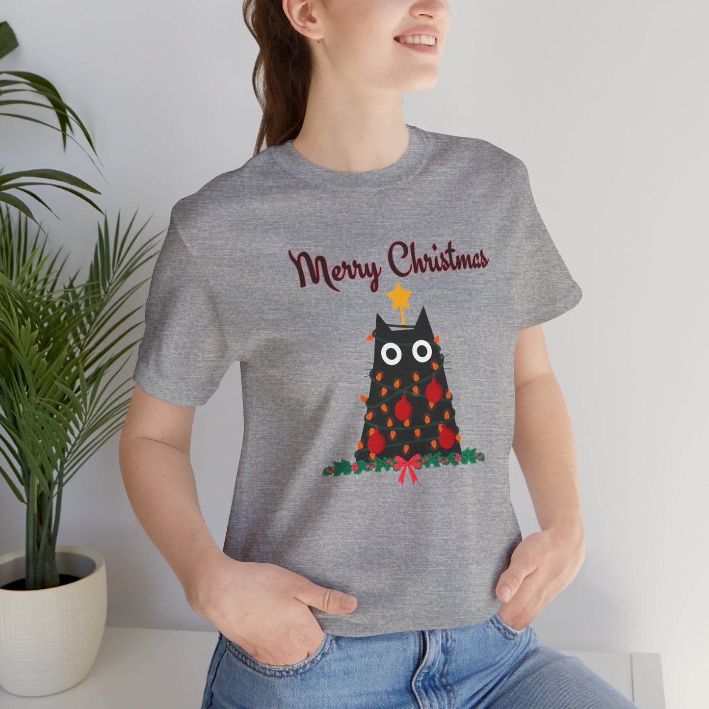 Christmas Tree Kitty - Christmas T-shirt