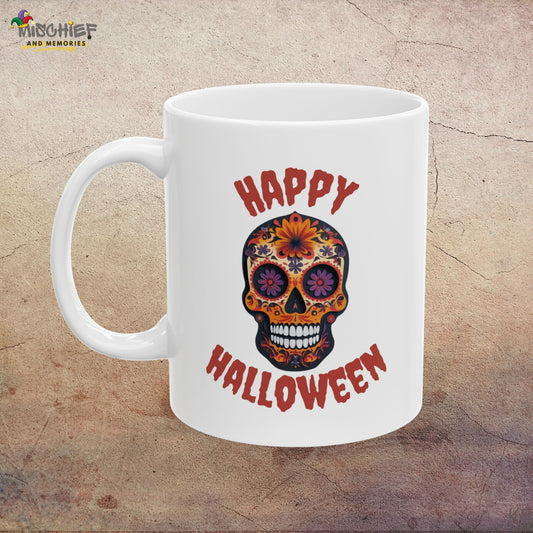 Just add sugar! Sugar Skull Ceramic Mug