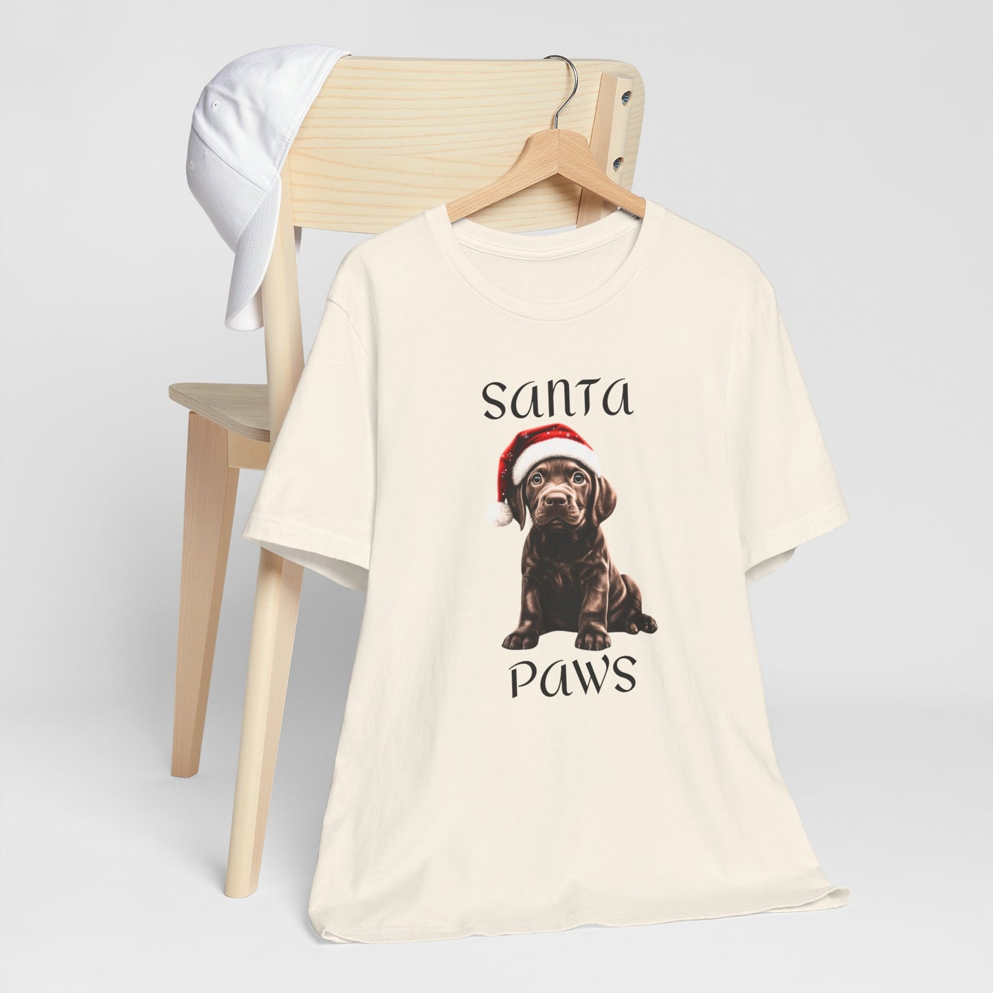 Santa Paws - Chocolate Lab - Christmas T-shirt