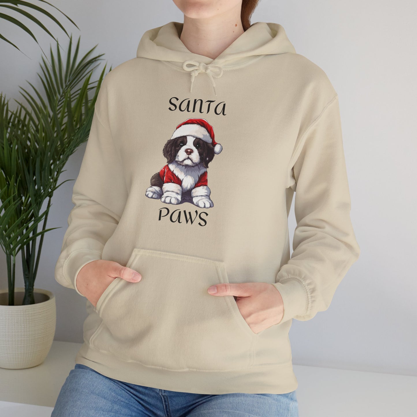 Santa Paws - St. Bernard - Christmas Hoodie