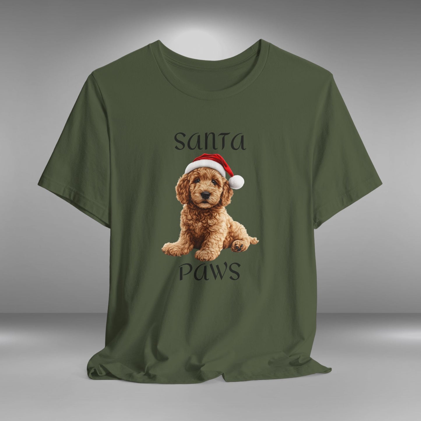 Santa Paws - Golden Doodle - Christmas T-shirt