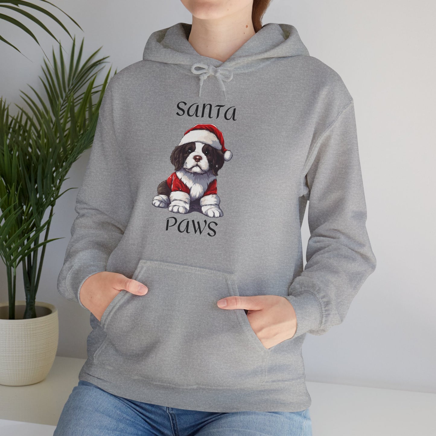 Santa Paws - St. Bernard - Christmas Hoodie