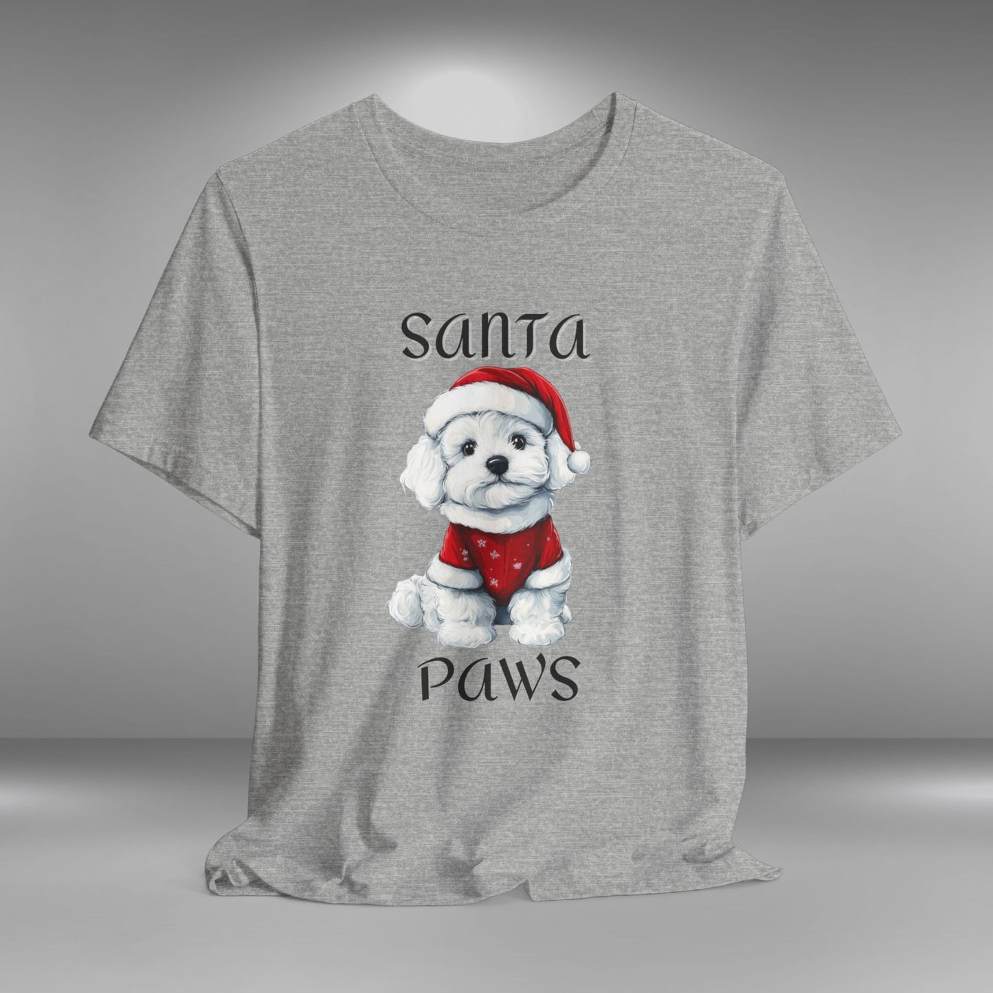 Santa Paws - Poodle - Christmas T-shirt