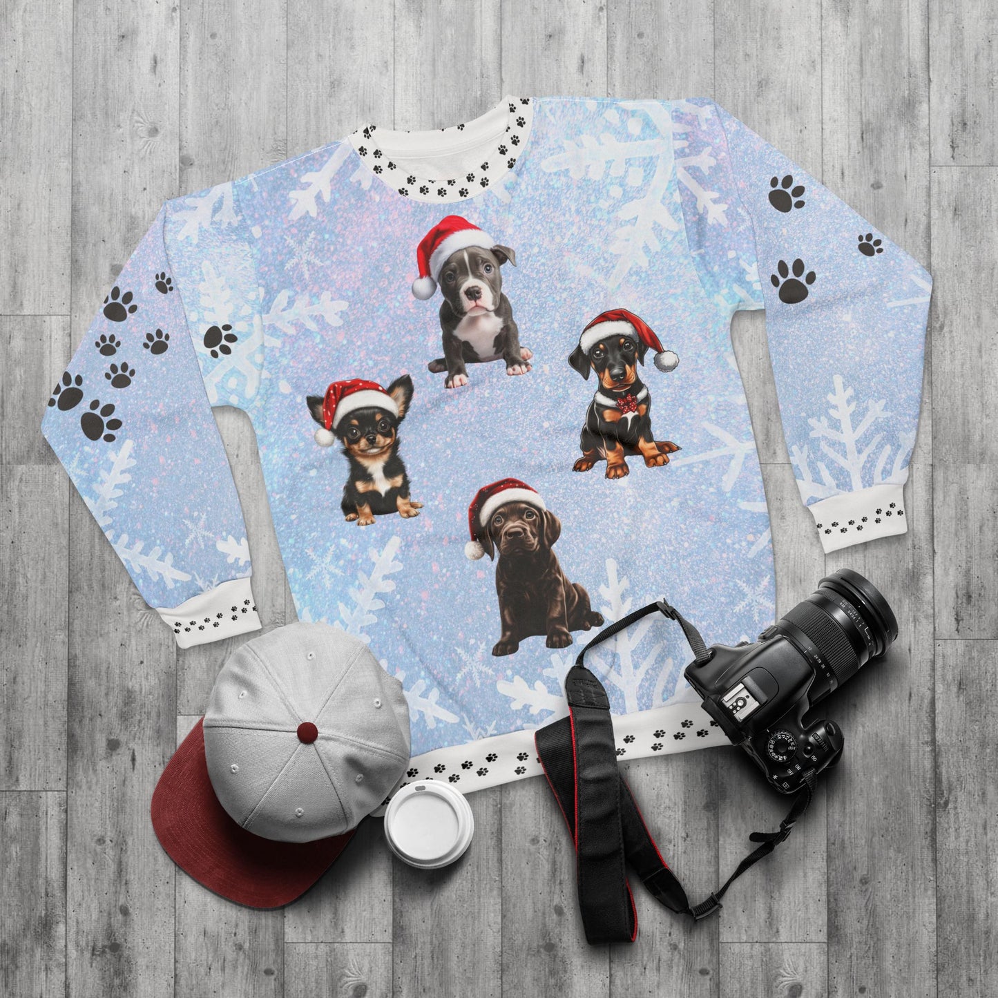 Precious Puppies - All Over Print - Ugly Christmas Sweater