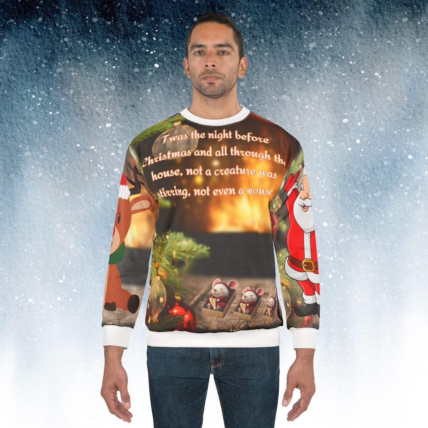 Twas the Night Before Christmas - All Over Print - Ugly Christmas Sweater