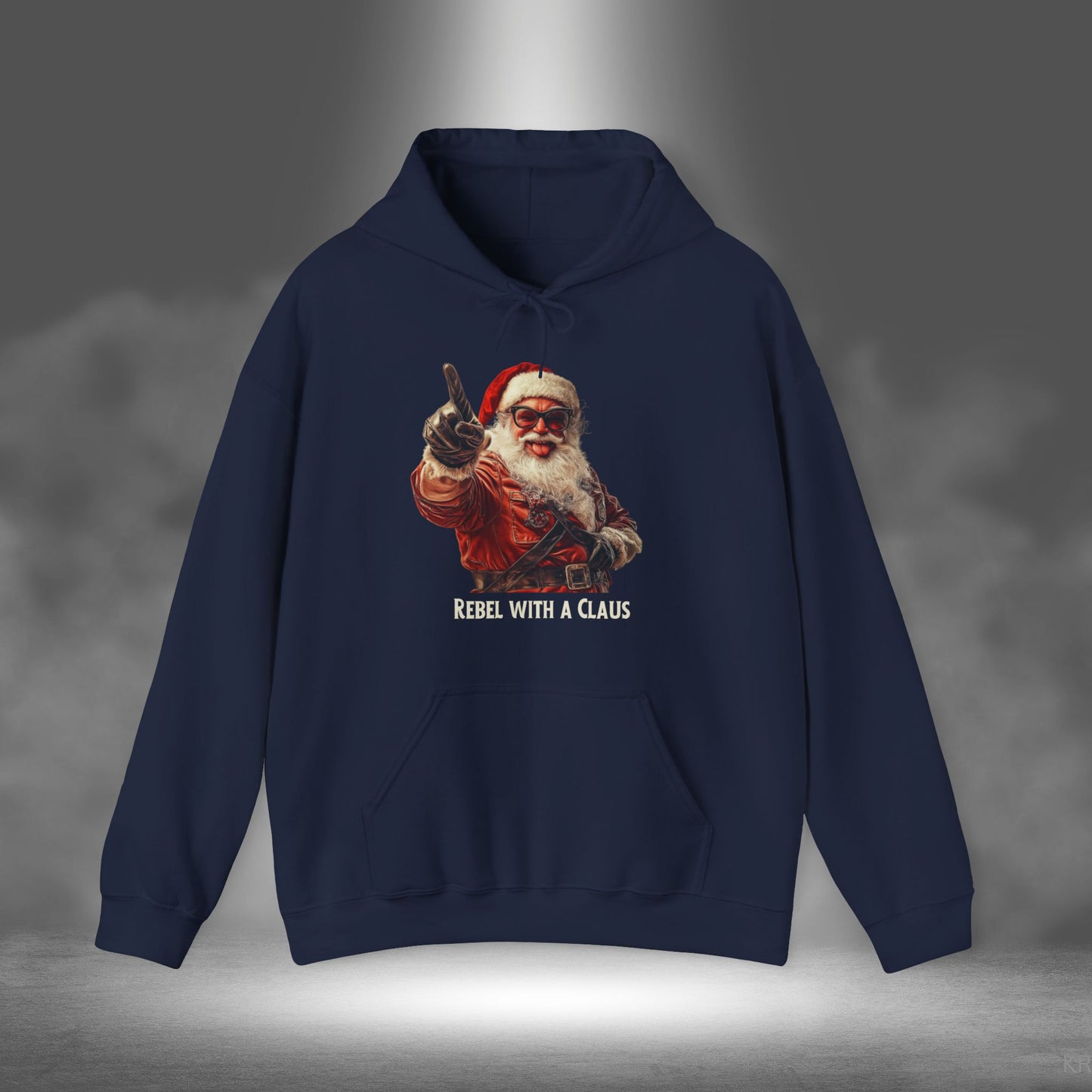 Rebel with a Claus - Christmas Hoodie