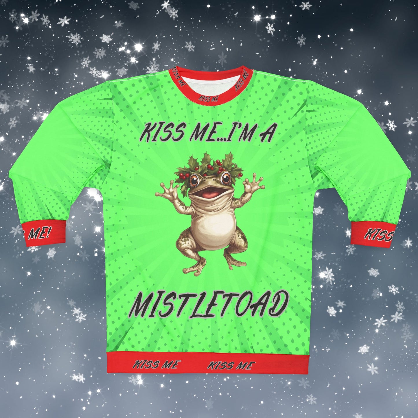 Mistletoad - All Over Print - Ugly Christmas Sweater