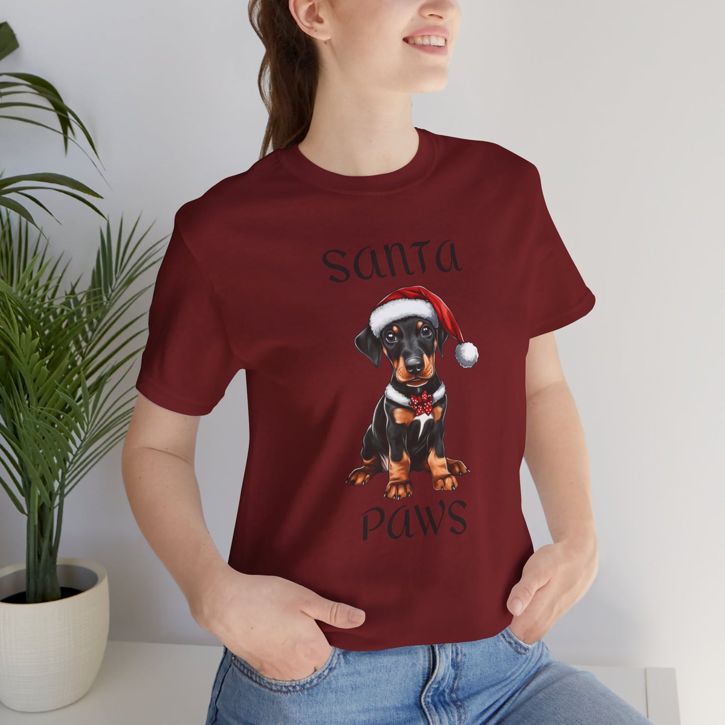 Santa Paws - Min Pin - Christmas T-shirt