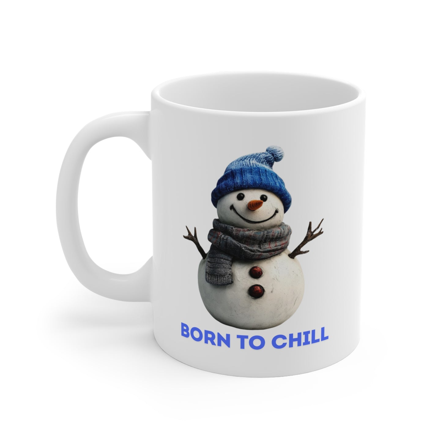 Holiday Snowman Mug - Born to Chill (Design B)