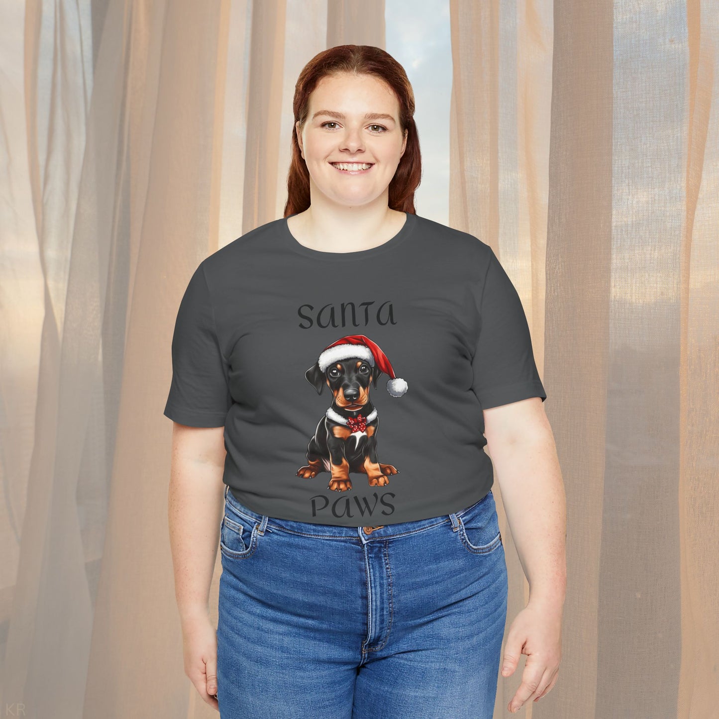 Santa Paws - Min Pin - Christmas T-shirt