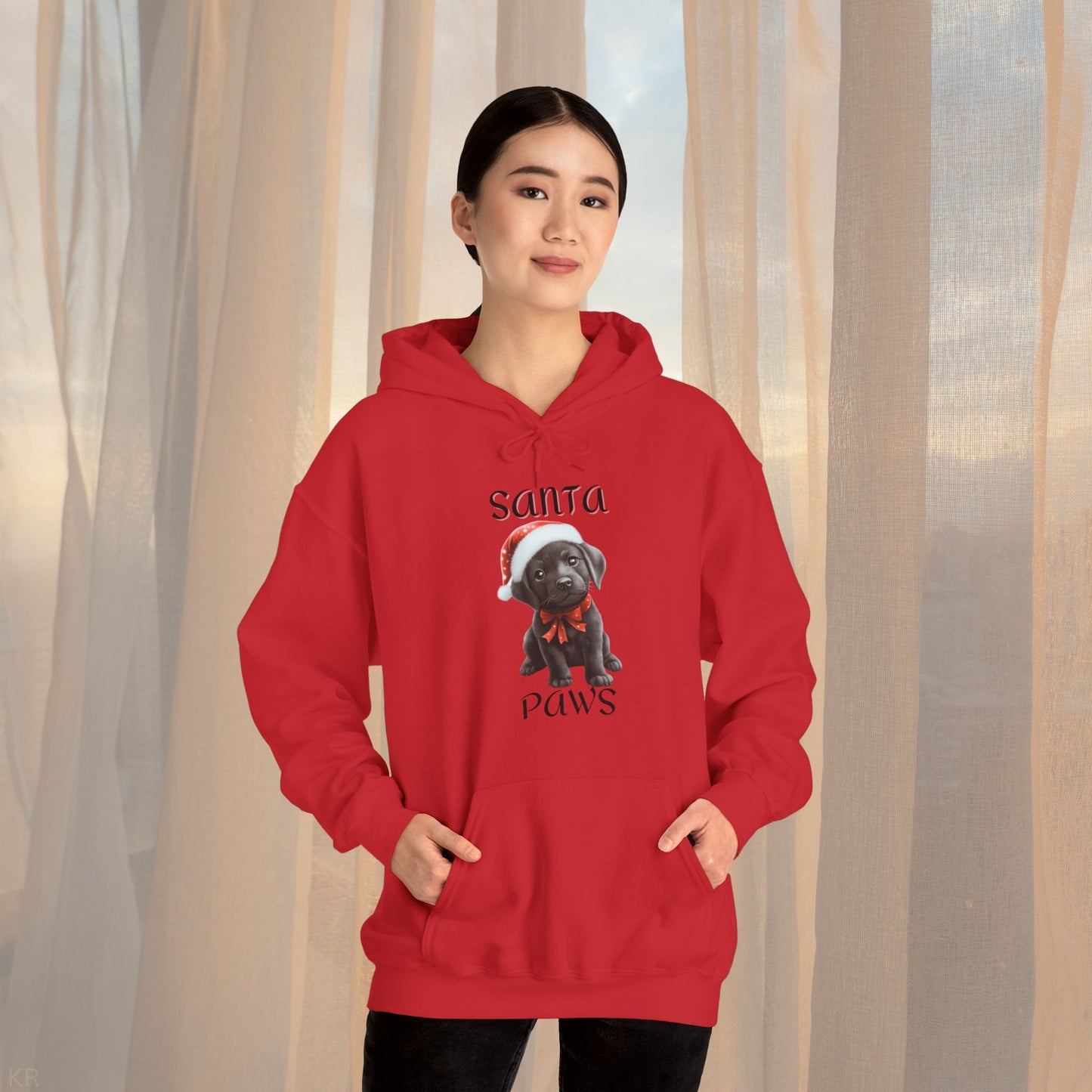 Santa Paws - Black Lab - Christmas Hoodie