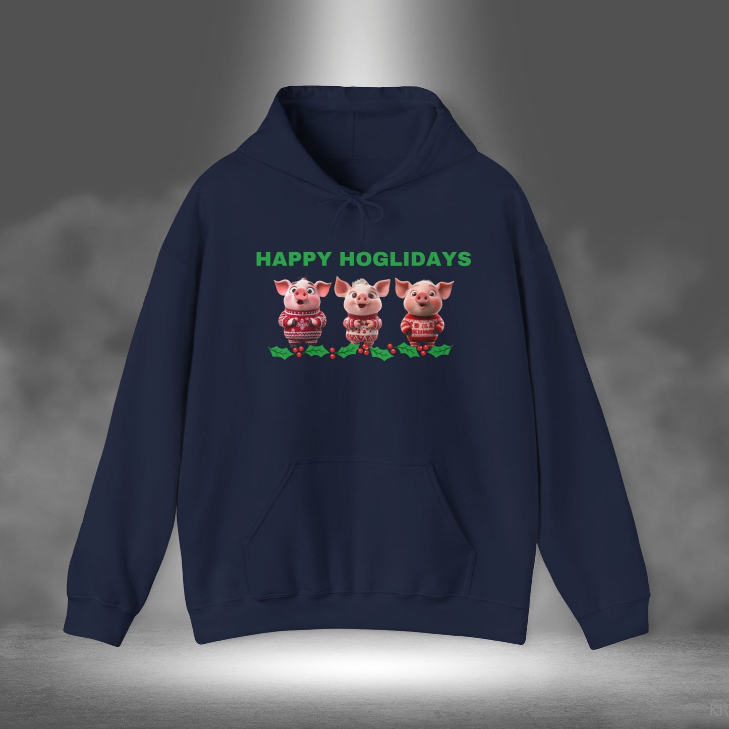 Happy Hog-lidays - Christmas Hoodie