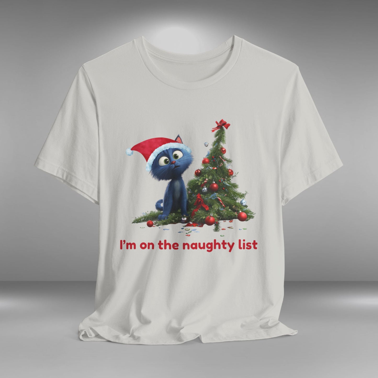 I'm on the Naughty List (Kitten) - Christmas T-shirt