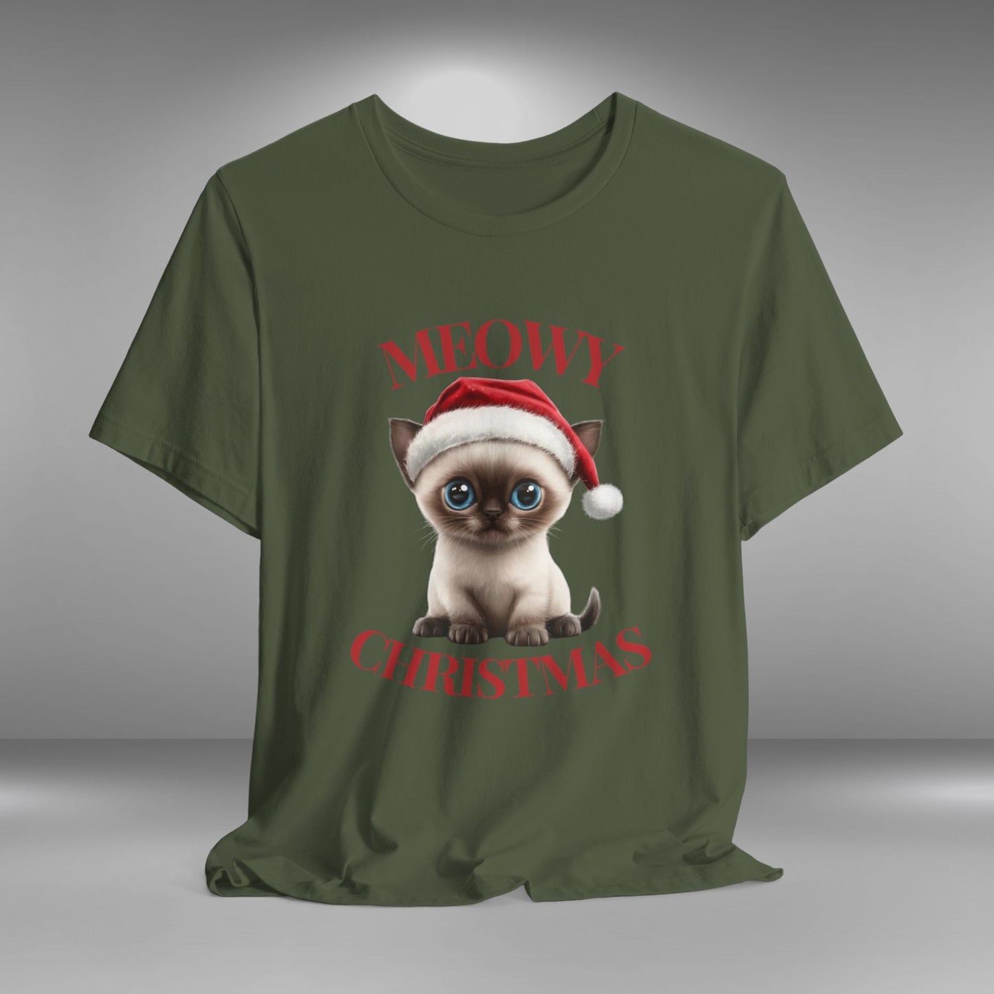 Meowy Christmas - Siamese - Christmas T-shirt