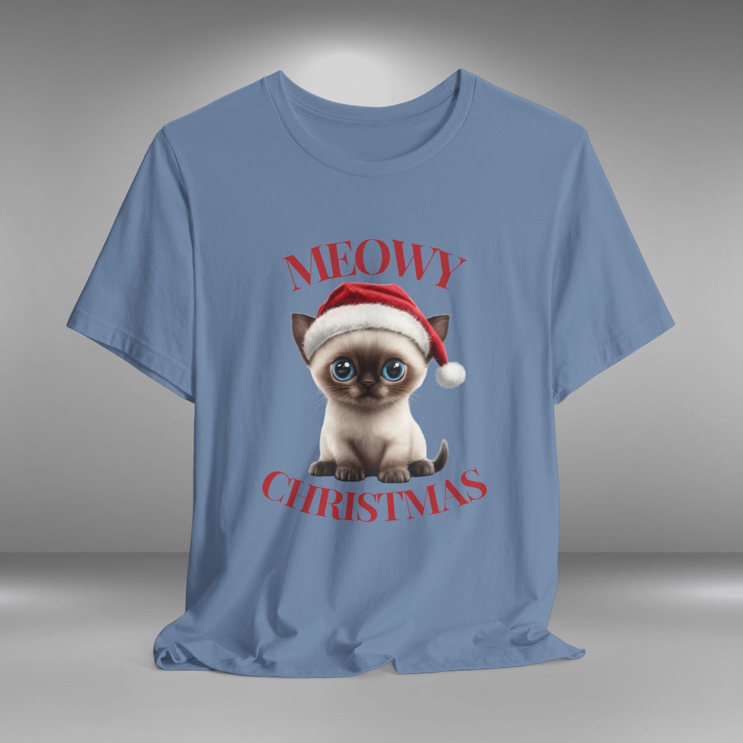 Meowy Christmas - Siamese - Christmas T-shirt