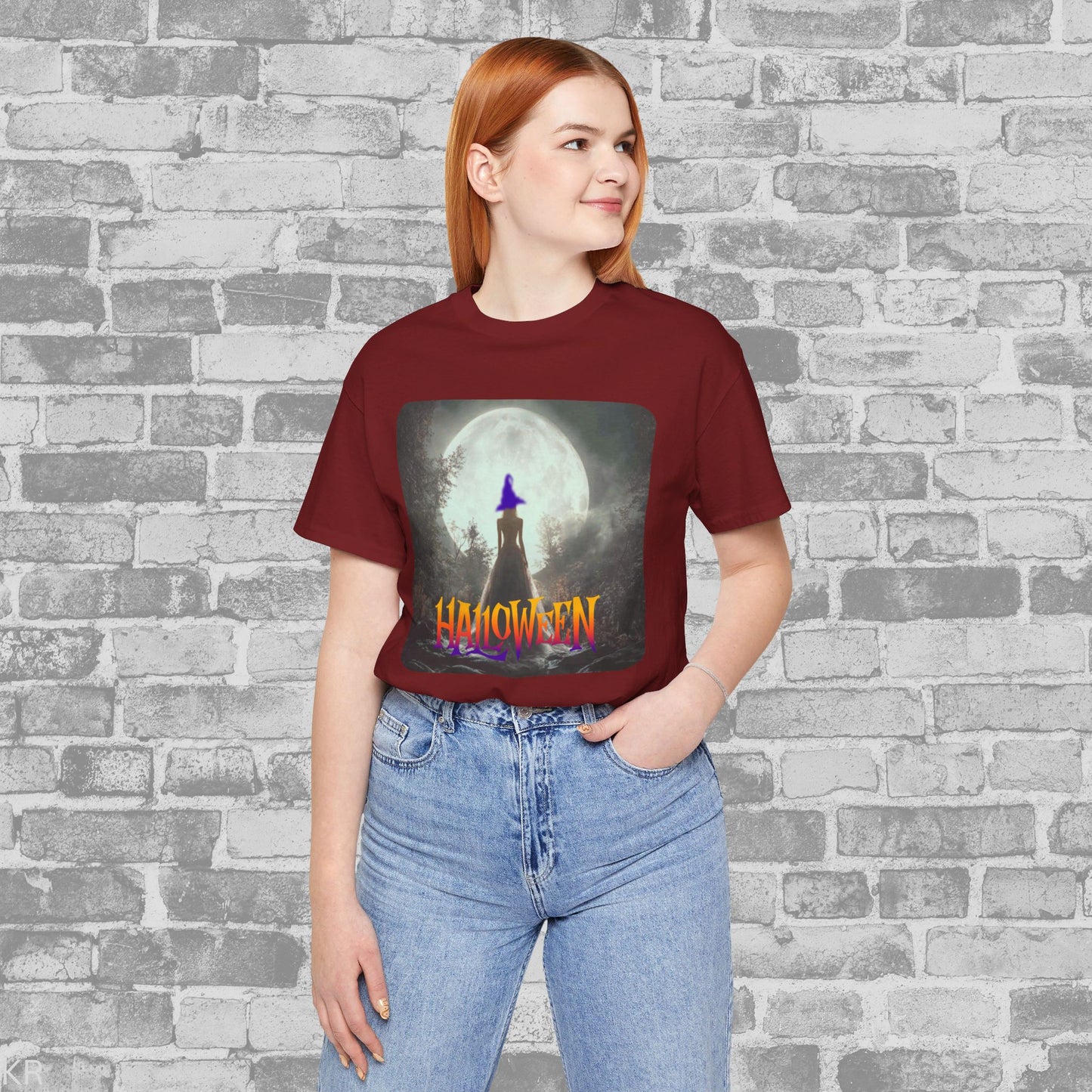 Halloween Witch & Moon T-shirt