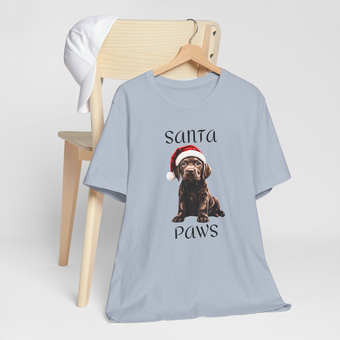 Santa Paws - Chocolate Lab - Christmas T-shirt