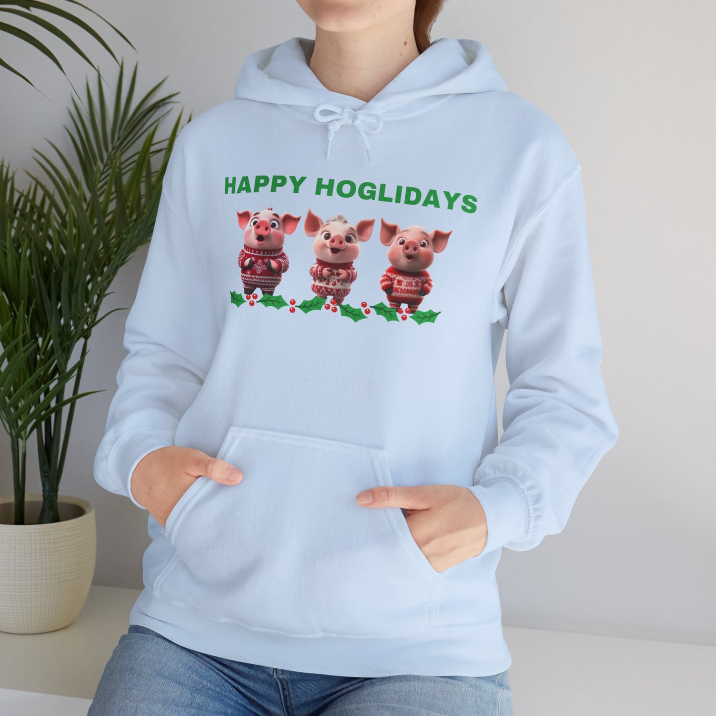 Happy Hog-lidays - Christmas Hoodie