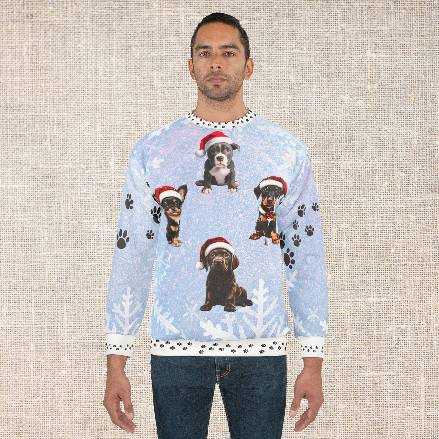 Precious Puppies - All Over Print - Ugly Christmas Sweater