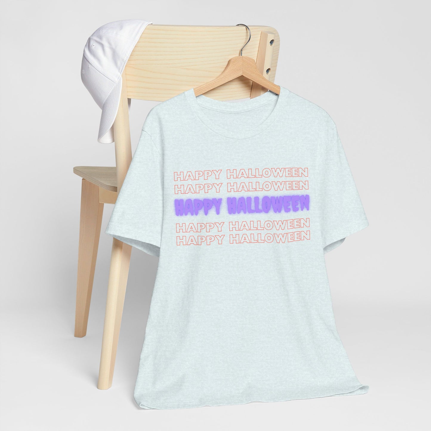 Happy Halloween Repeating Greeting T-shirt