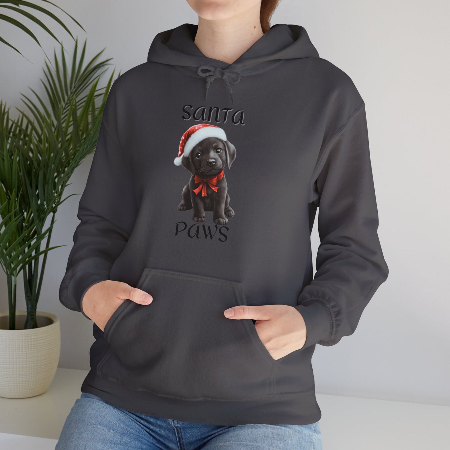 Santa Paws - Black Lab - Christmas Hoodie