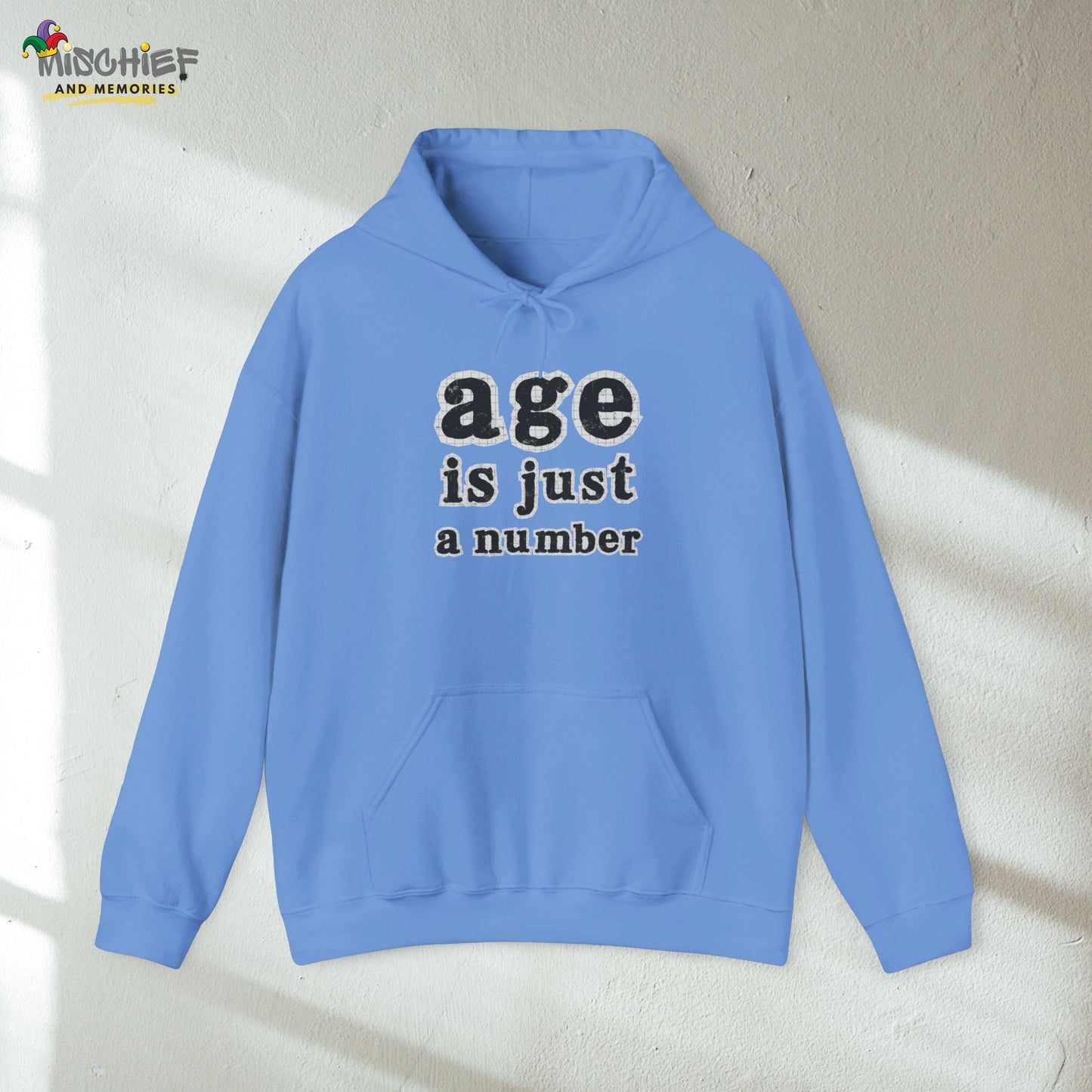 Age is Just a Number - Newsprint Hoodie