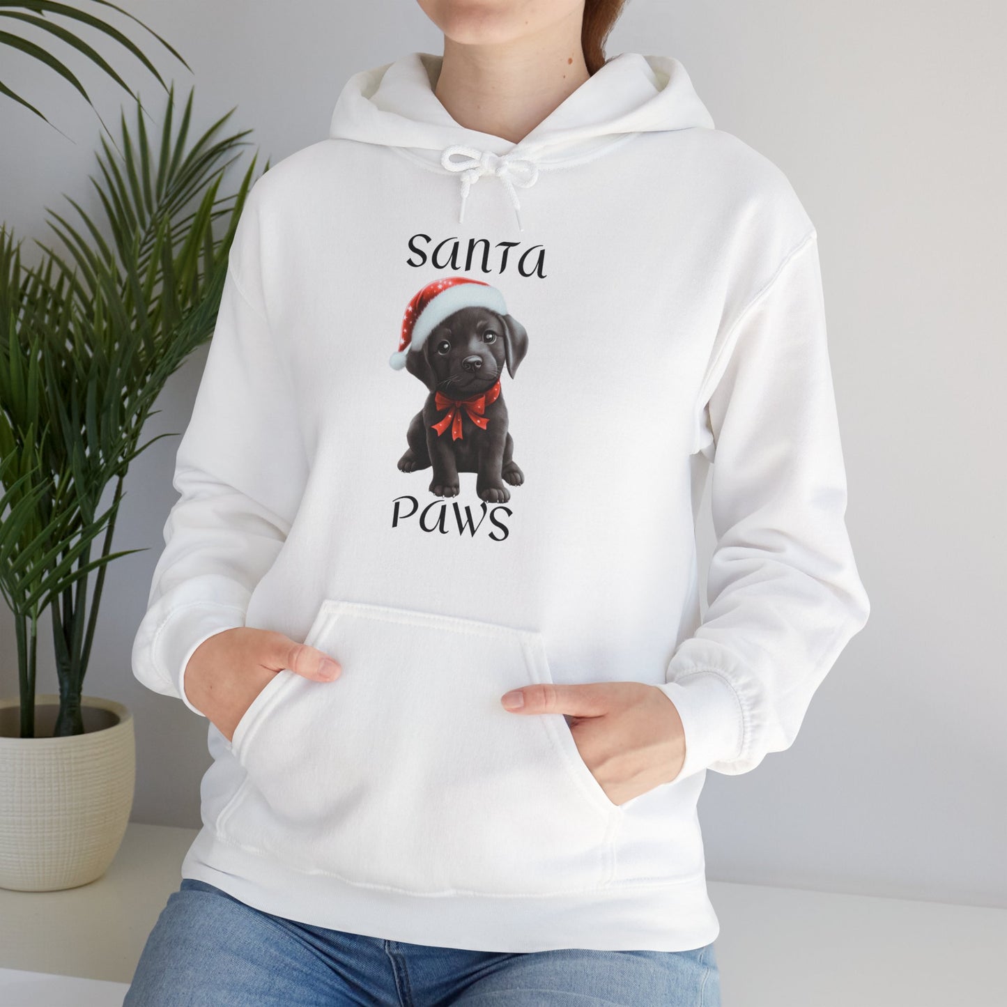 Santa Paws - Black Lab - Christmas Hoodie