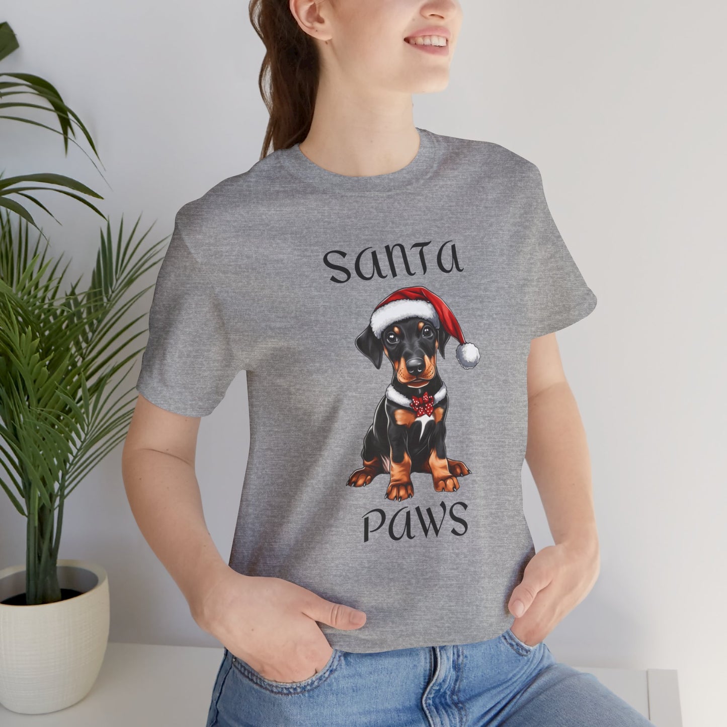 Santa Paws - Min Pin - Christmas T-shirt