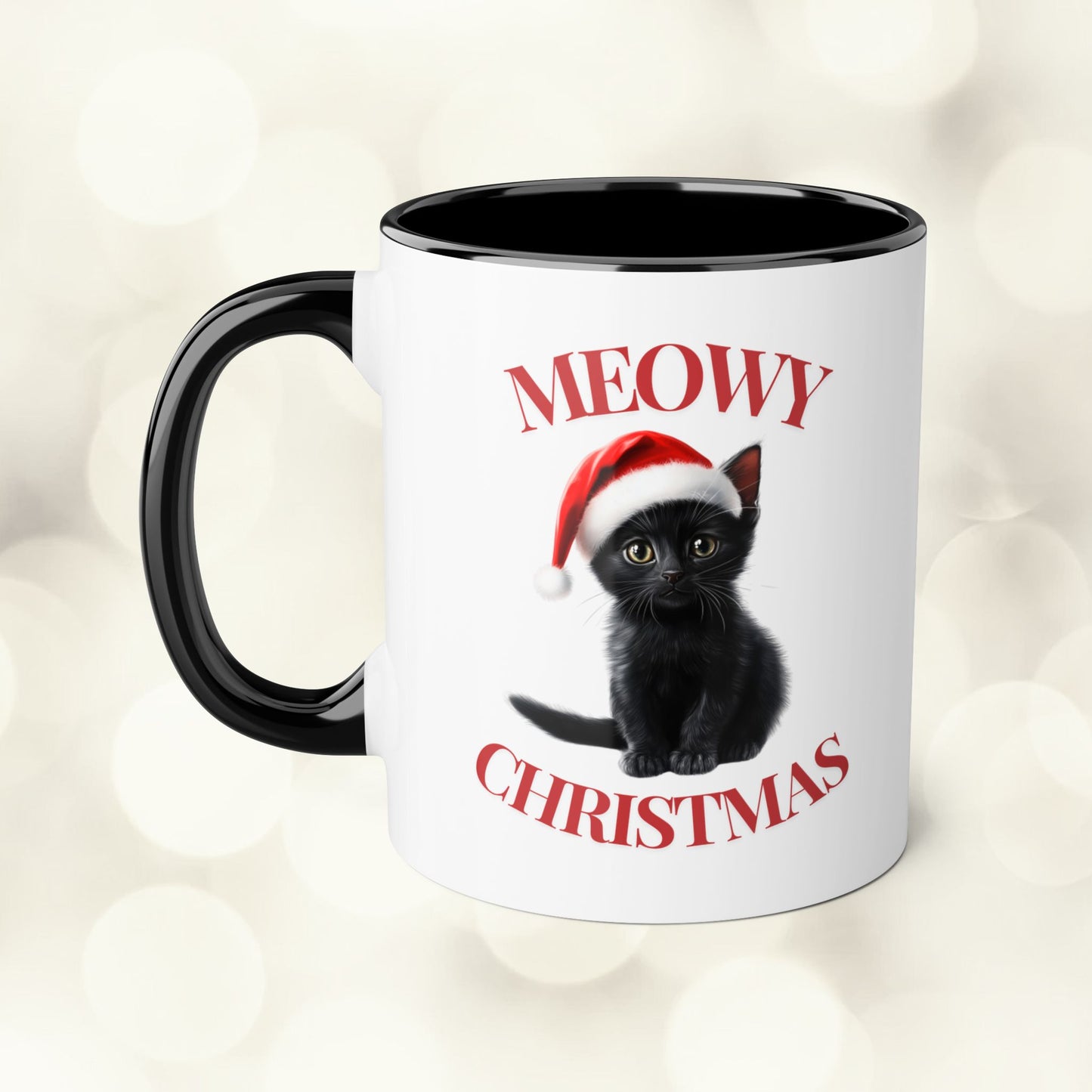 Christmas Cat Mugs - Meowy Christmas Bombay