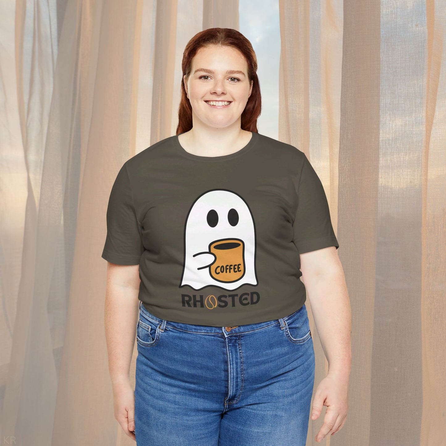 Rhosted! Coffee and ghosts...that's the spirit! T-shirt