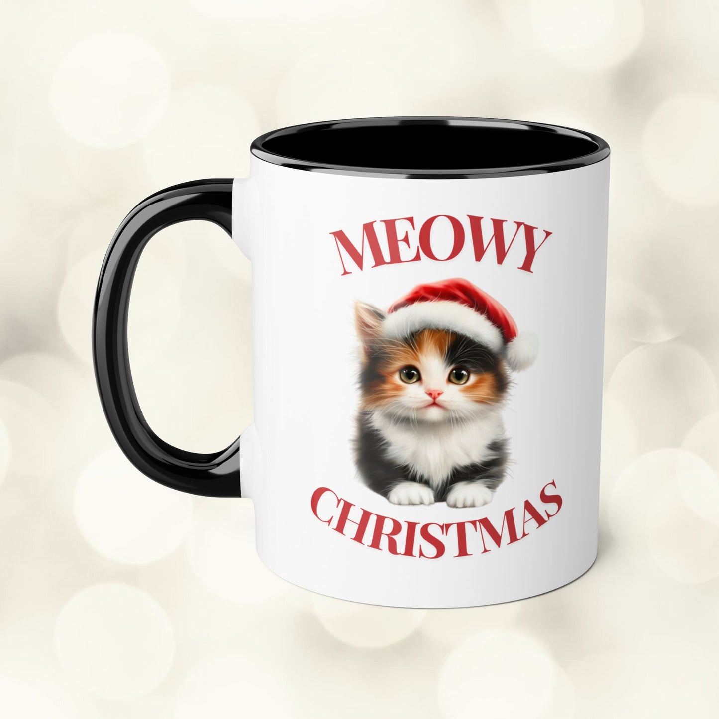 Christmas Cat Mugs - Meowy Christmas Calico