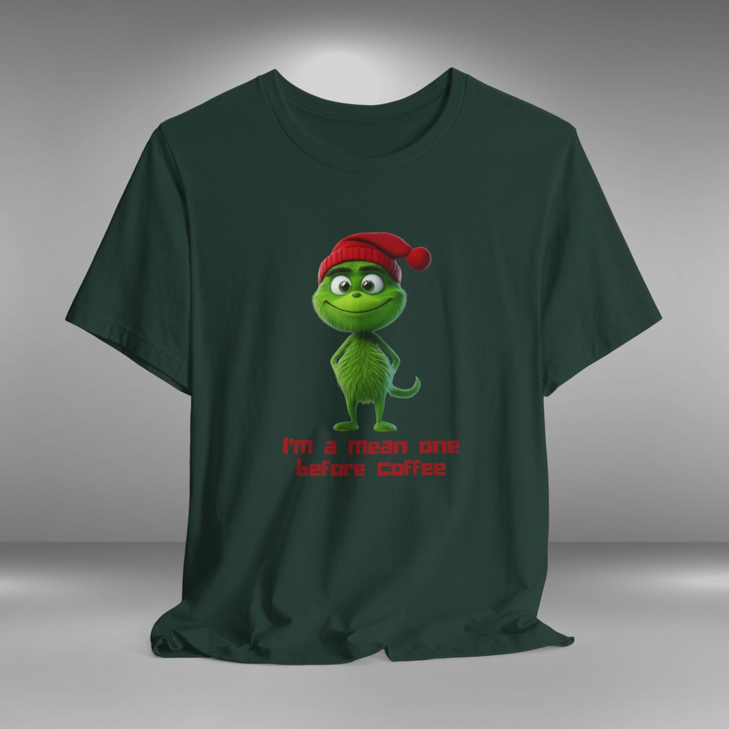 Mean One Before Coffee - Christmas T-shirt