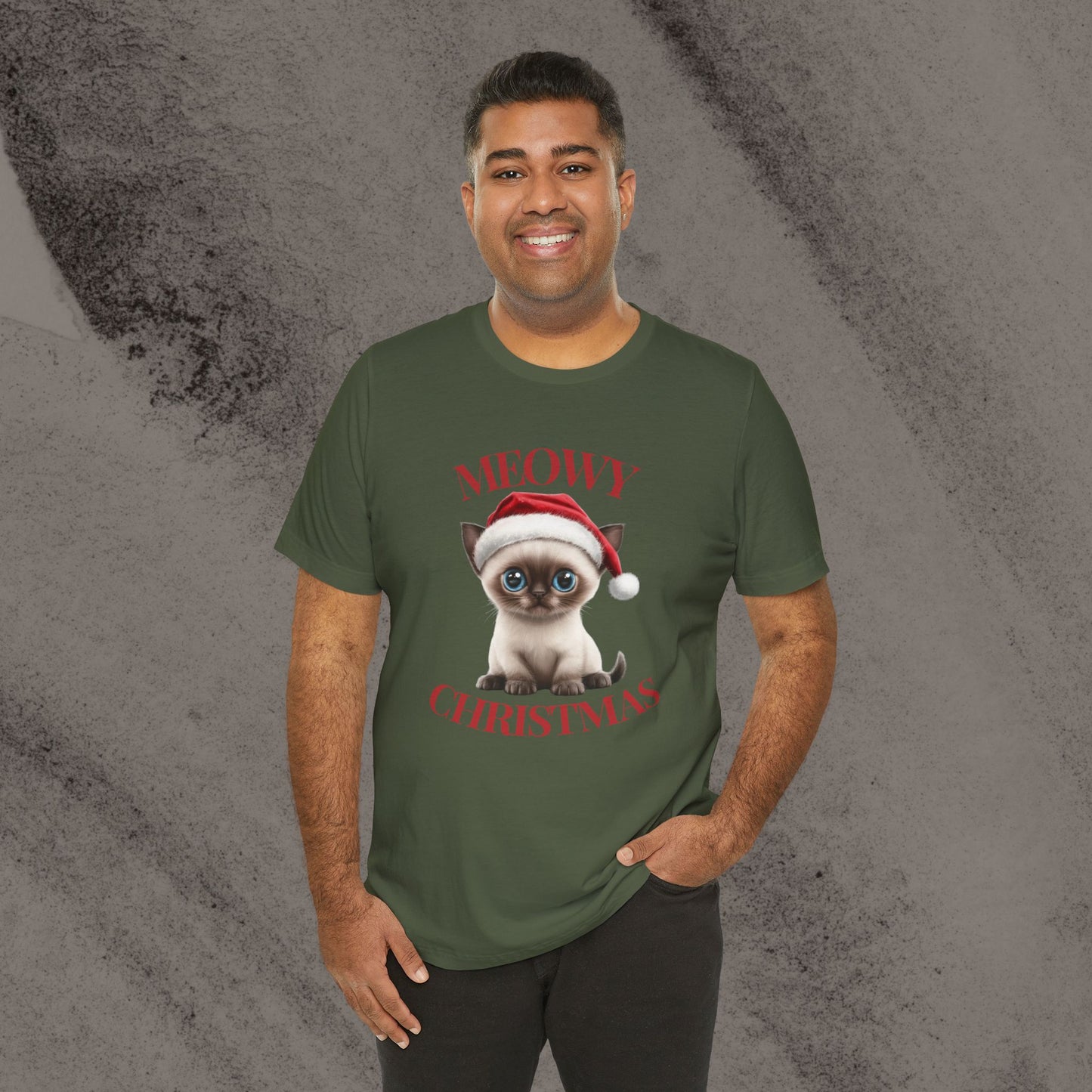 Meowy Christmas - Siamese - Christmas T-shirt