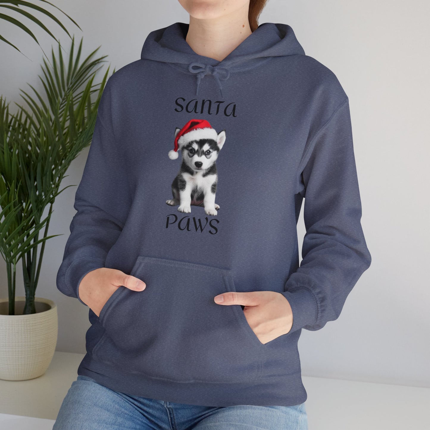 Santa Paws - Husky - Christmas Hoodie