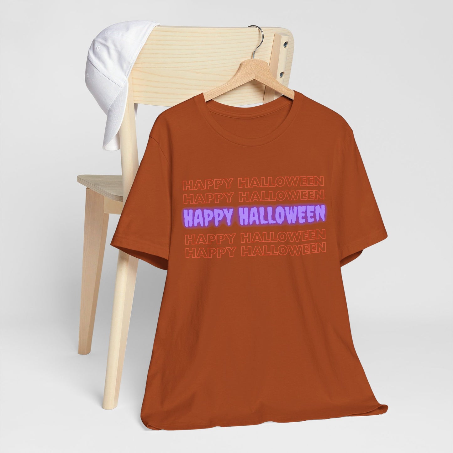 Happy Halloween Repeating Greeting T-shirt