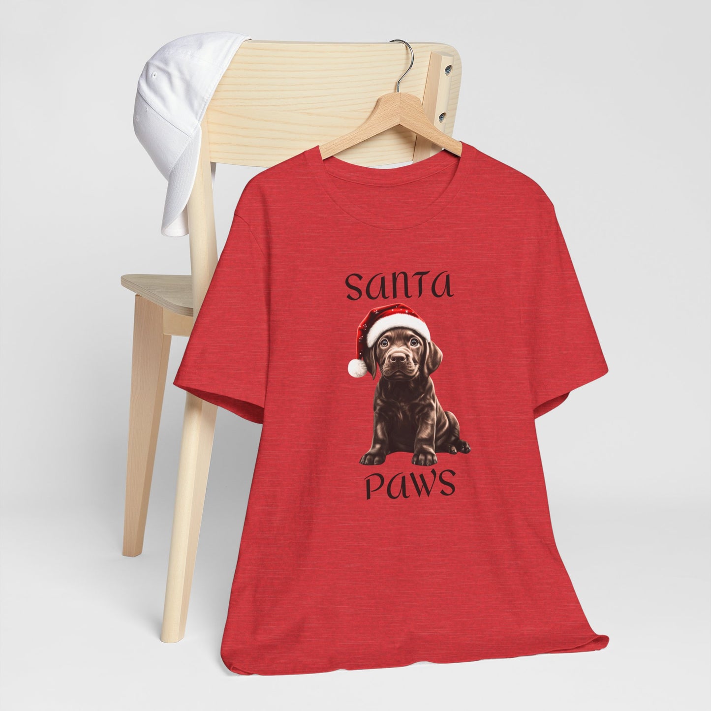 Santa Paws - Chocolate Lab - Christmas T-shirt