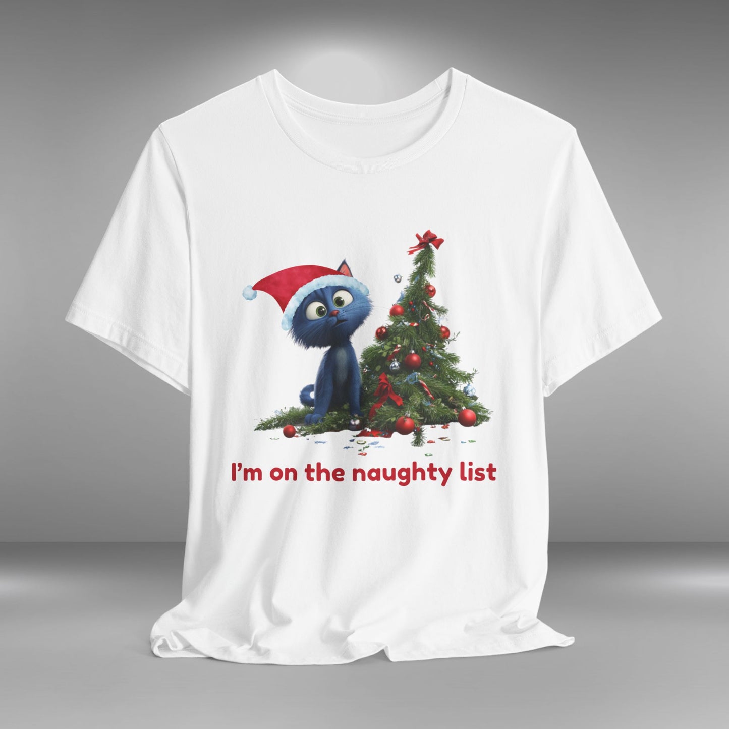 I'm on the Naughty List (Kitten) - Christmas T-shirt